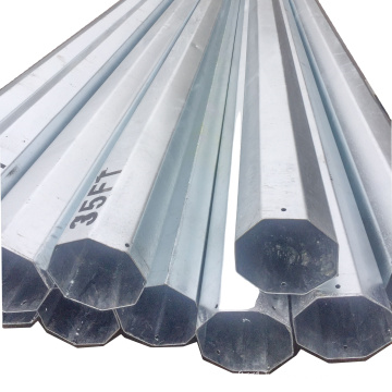 Superior Quality 10.5m 500dan hot dip galvanized electric poles Steel Transmission Power Pole Electrical Metal Pole